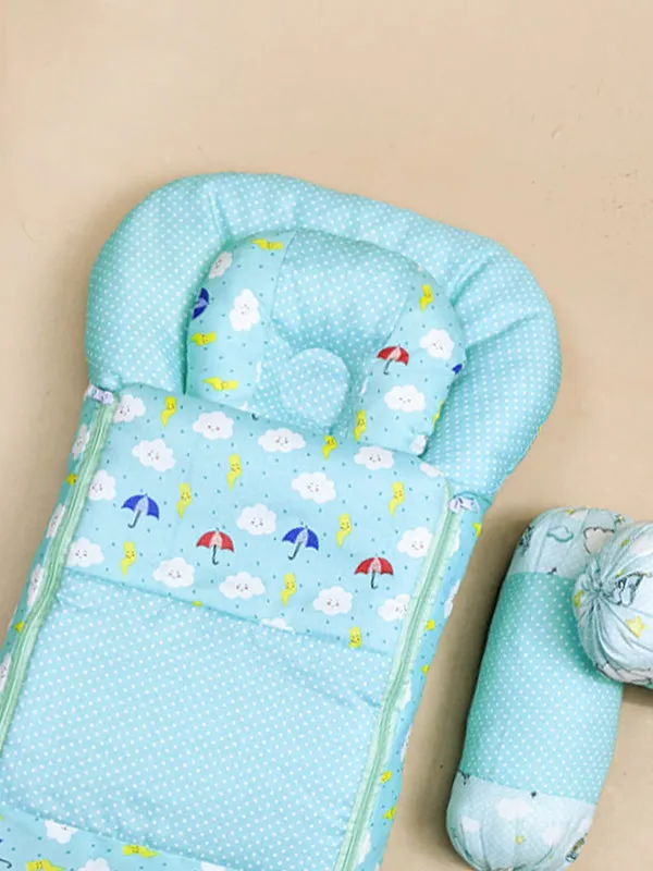 4Pcs Light Green Sleeping Bag For Newborn/Baby Carry Nest NBSB10